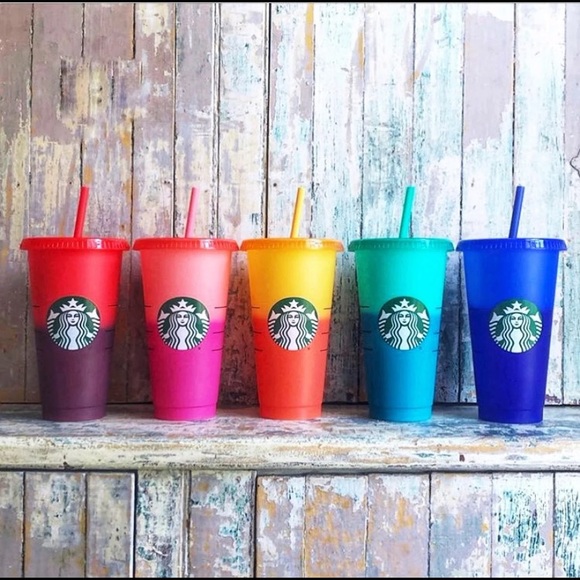 Starbucks Color Changing Spring Pride Cold Cup NWT - Picture 2 of 5